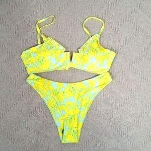 Zaful, 2 piece bikini bathing suit, beachy, summer, vacation, party,